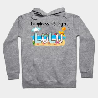 Happiness Is Being A Lulu Summer Beach Happy Mother's Day Hoodie